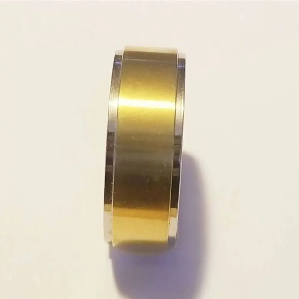 New 316L stainless steel band‎ ring size 10